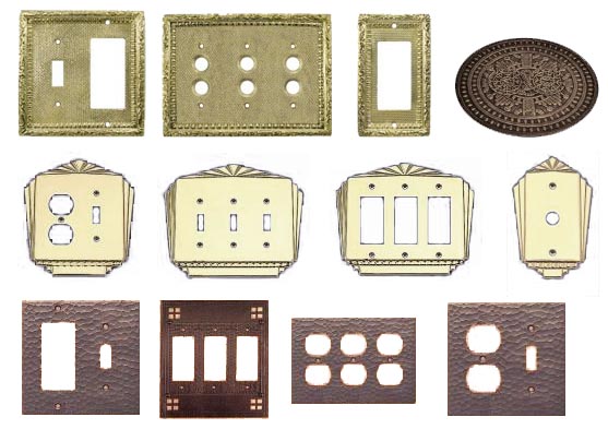 vintage_brass_copper_light_switch_covers_outlets_gfi_plates4e19